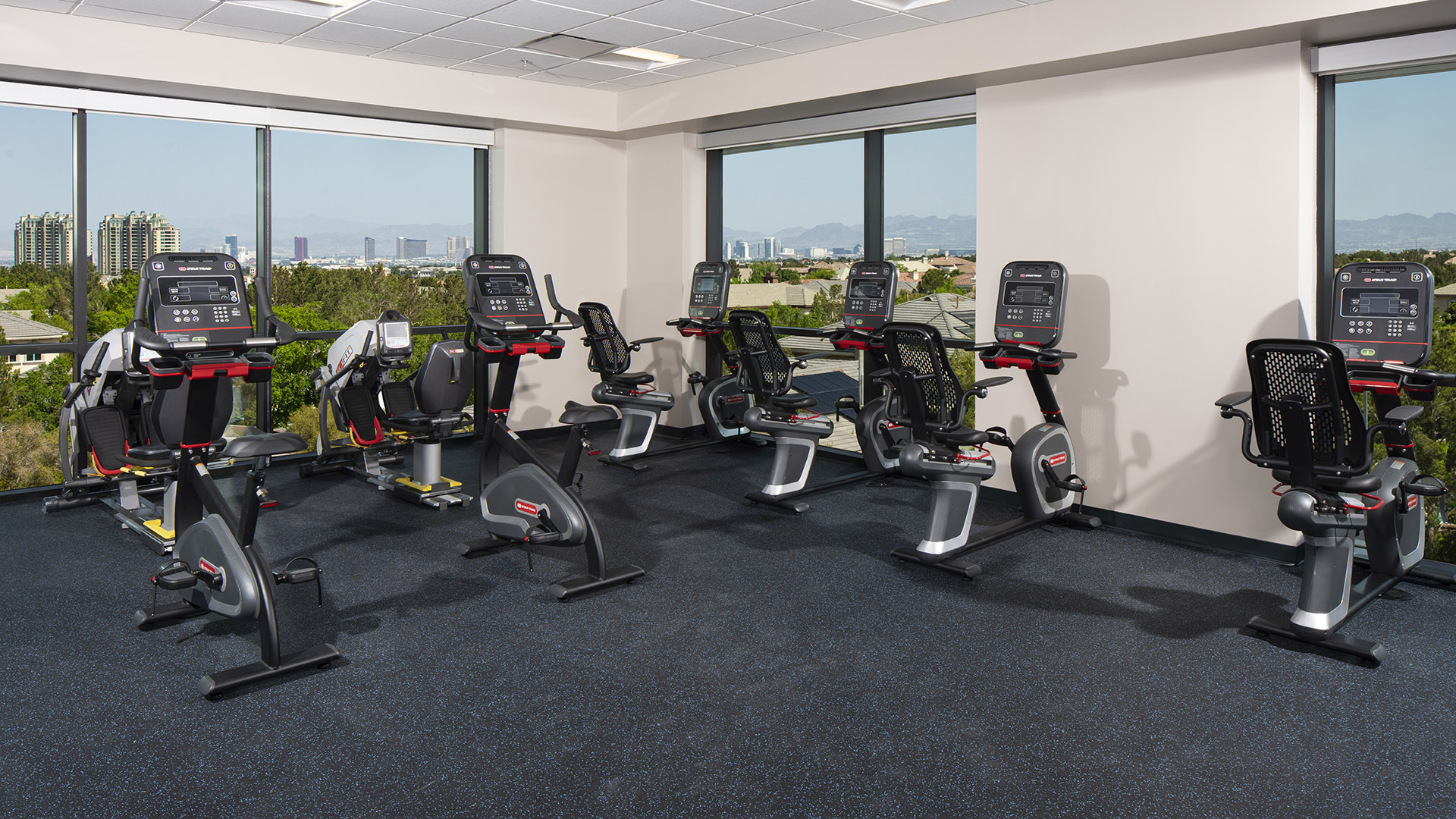 Exercise/therapy room with stationary bikes at Crovetti Orthopaedics